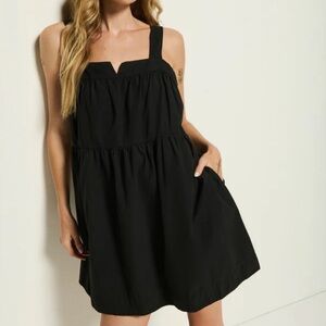 Elegant Black Sleeveless Mini Dress